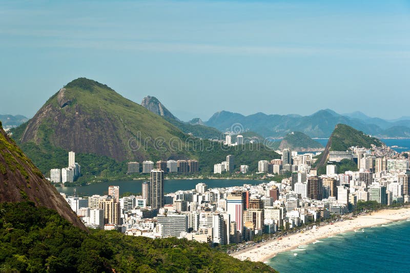 Ipanema Beach Aerial View