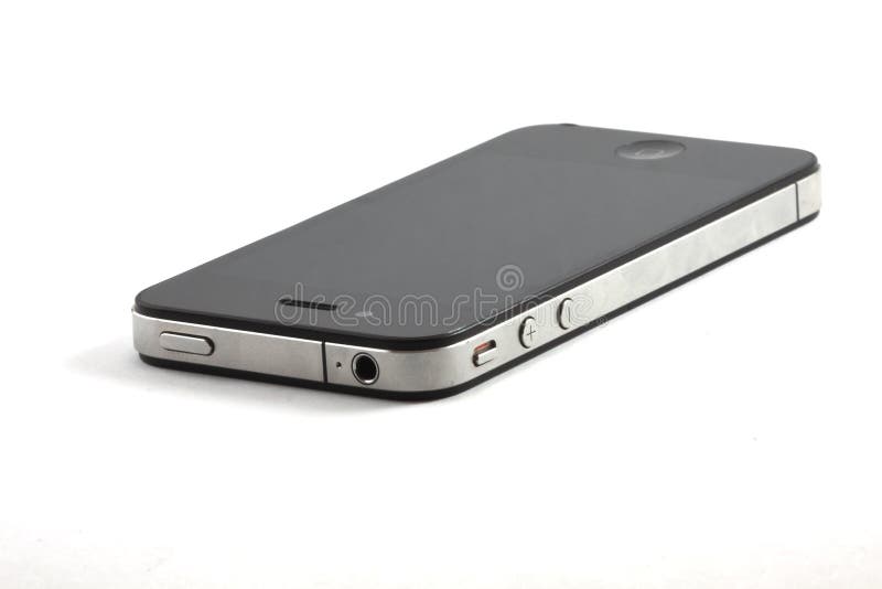 IPhone Black. Isolated on white background IPhone Black. Isolated on white background