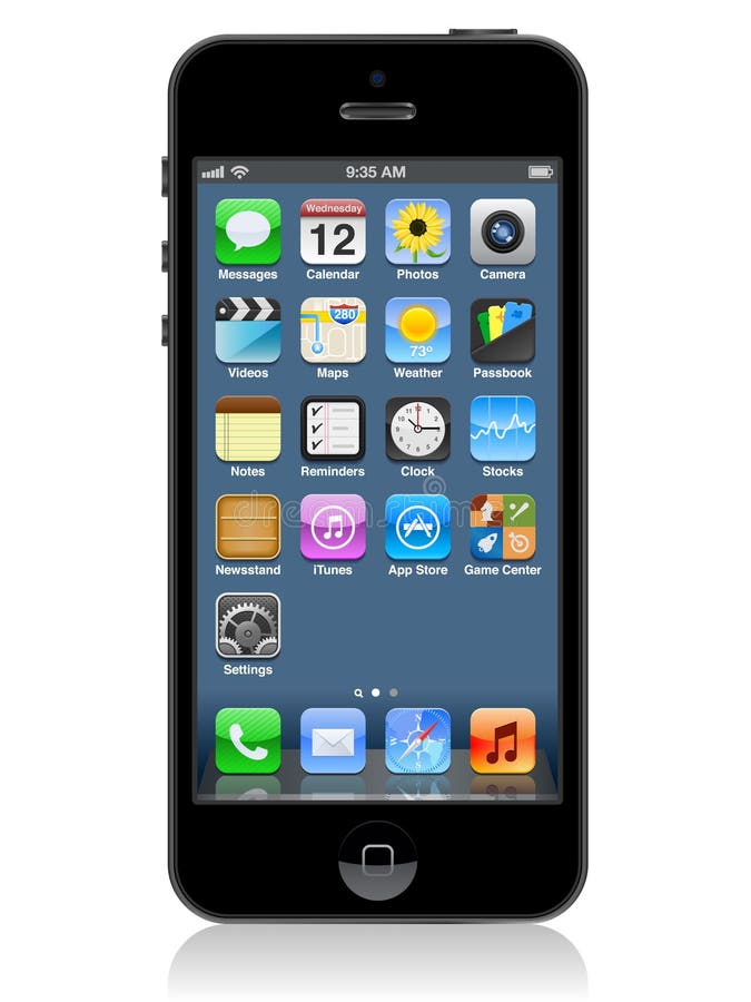 Iphone 5 VEKTOR lizenzfreie abbildung Iphone 5 VEKTOR lizenzfreie abbildung