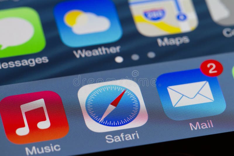 Iphone home screen royalty free stock image