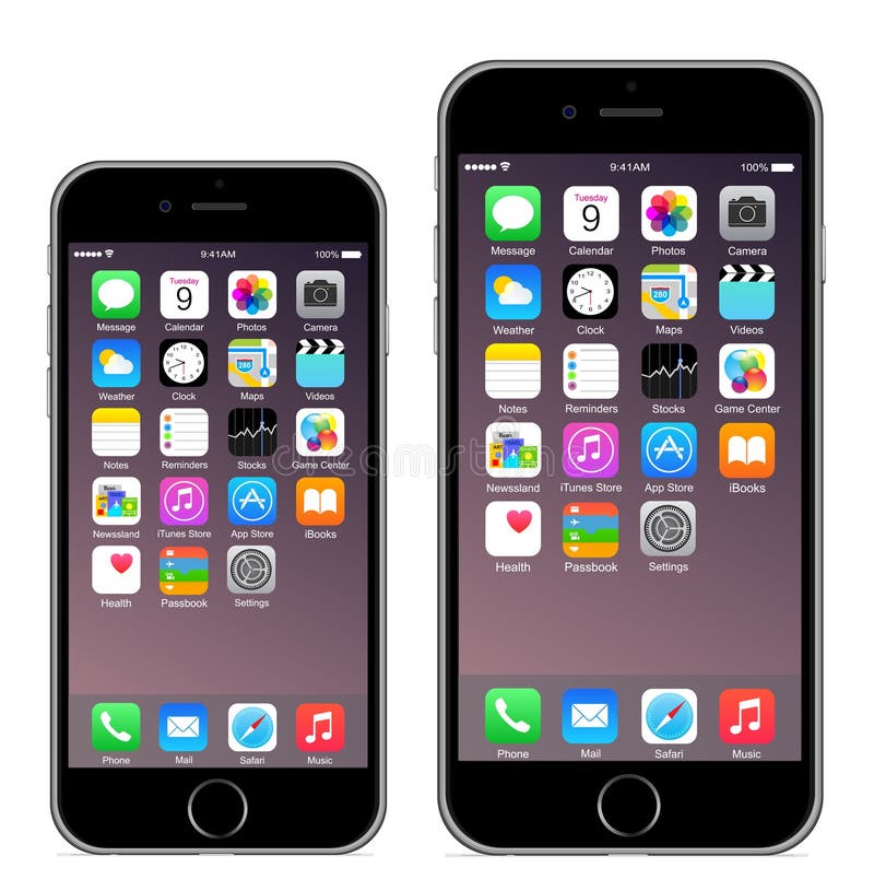 Iphone 6 4. 7 Iphone 6 plus 5. 5 illustration eps10. Iphone 6 4. 7 Iphone 6 plus 5. 5 illustration eps10