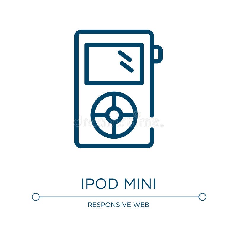 Ipod Mini Icon Linear Vector Illustration From Apple Devices Collection Outline Ipod Mini Icon Vector Thin Line Symbol For Use Stock Vector Illustration Of Ipod Media