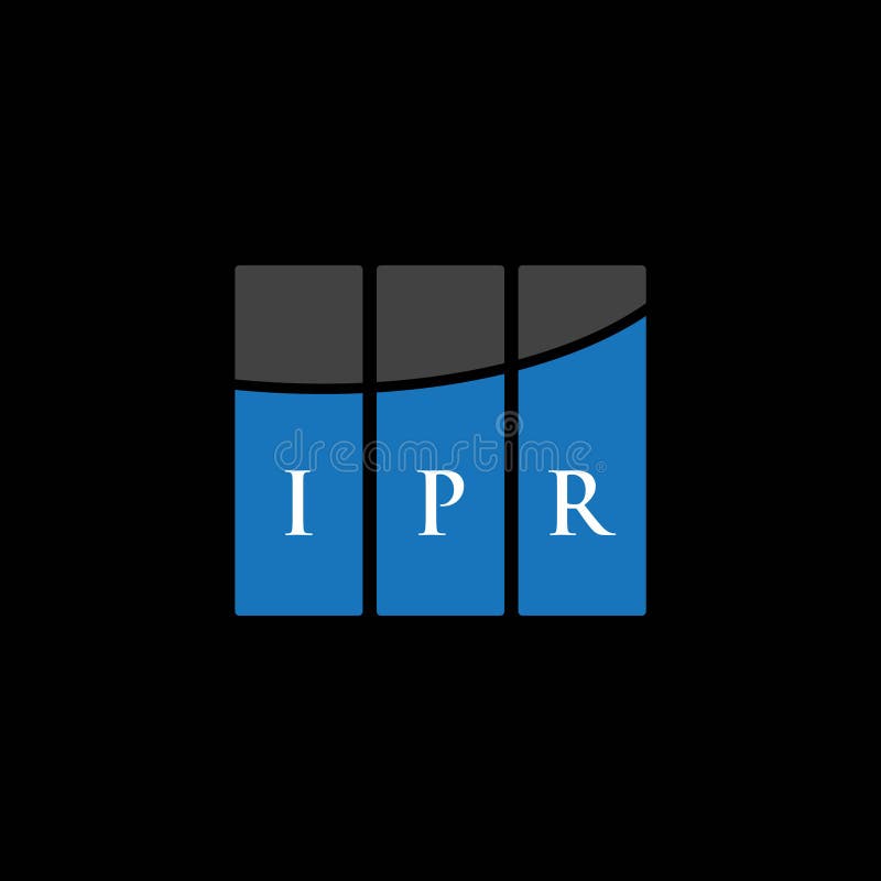 IPR Letter Logo Design on WHITE Background. IPR Creative Initials