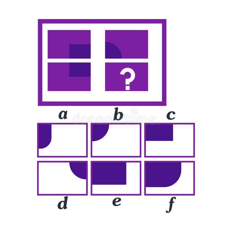 IQ Test. Choose Correct Answer. Logical Task, Educational Game for Kids
