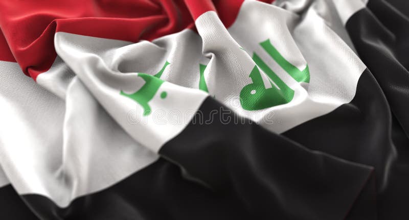 Irakische Flagge stockbild. Bild von unabhängigkeit - 165289287