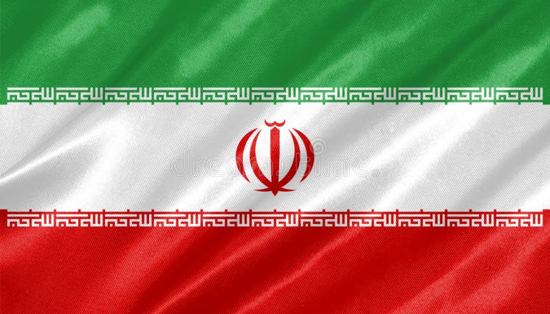 Iran Flag stock illustration