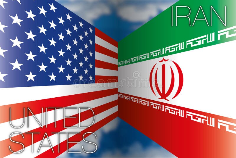 Iran vs usa flags stock illustration. Illustration of persian - 56672562