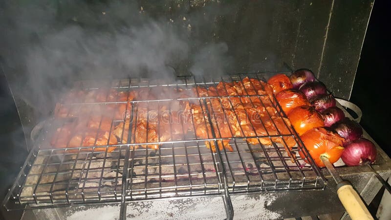 IRANIAN STYLE barbecue stock photos
