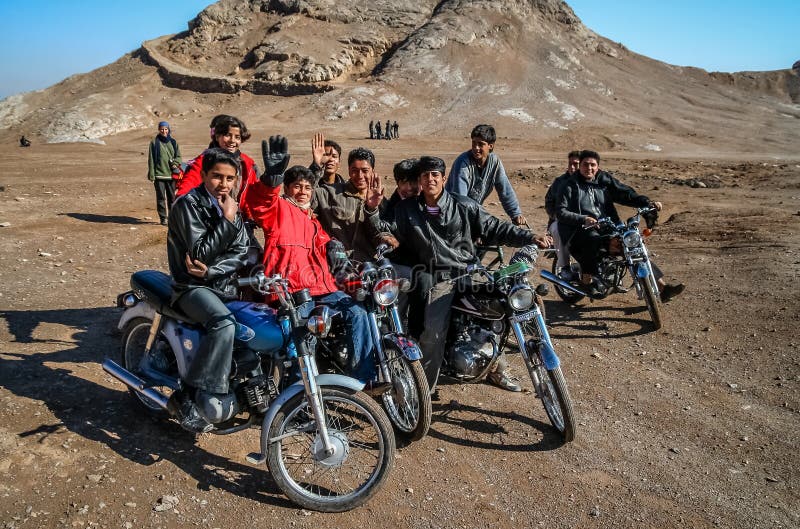 Iranska cyklister royaltyfria foton Iranska cyklister royaltyfria foton