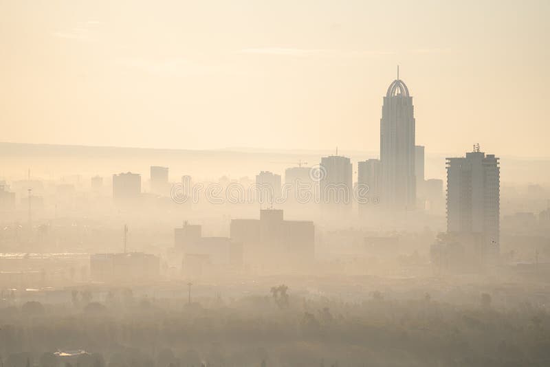 Sunrise in Erbil, a developing Iraqi city