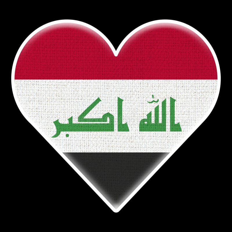 Iraq Flag Heart Shape Heart 3d Stock Vector (Royalty Free) 1618309828