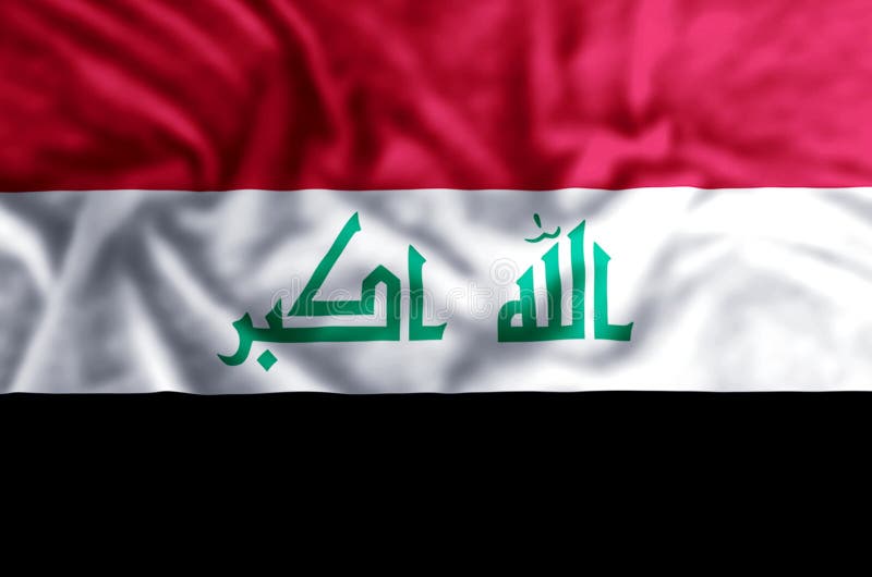 Iraq flag illustration stock illustration. Illustration of world - 128868191