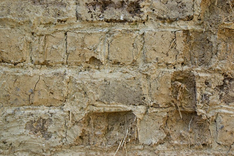 Iraqi raw brick wall