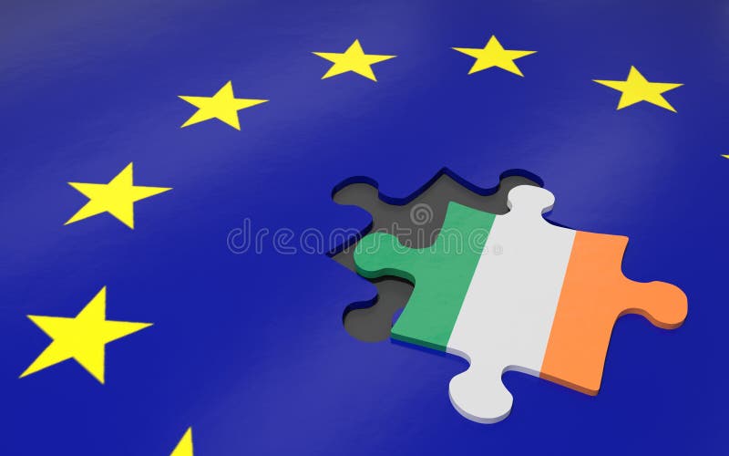 Ireland and EU stock illustration. Illustration of kingdom 88446684