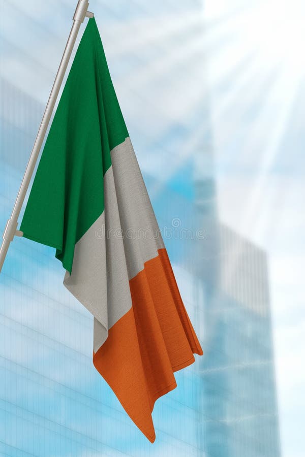 Ireland National Flag Waving In Beautiful Sky | Premium Photo - Foto 6