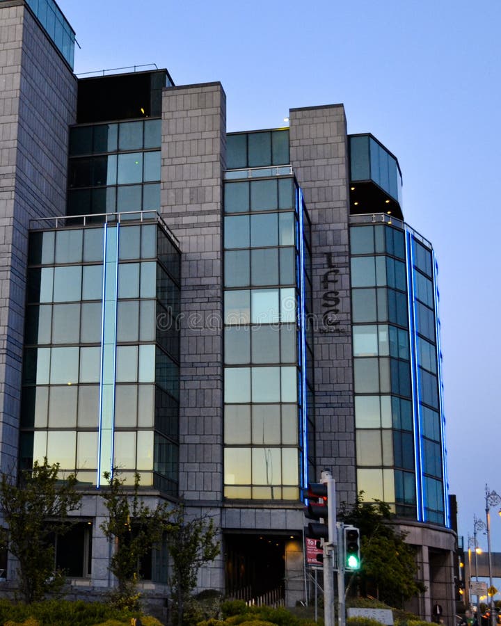 Ireland`s International Financial Services Centre Editorial Stock Image