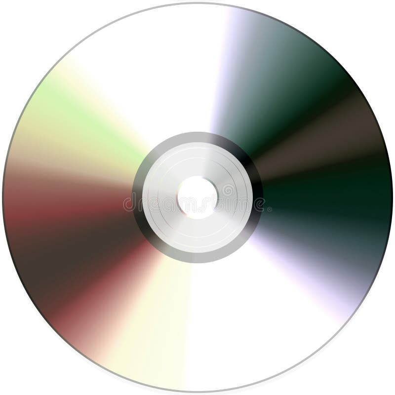 Iridercent isolerade CD-skivor vektor illustrationer