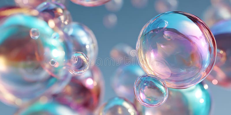 Iridescent blaast een verbluffende abstracte achtergrond royalty-vrije illustratie