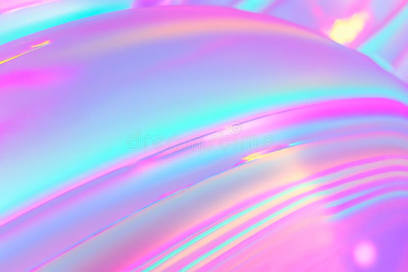 Holographic background in pastel colors. #5 Digital Art by