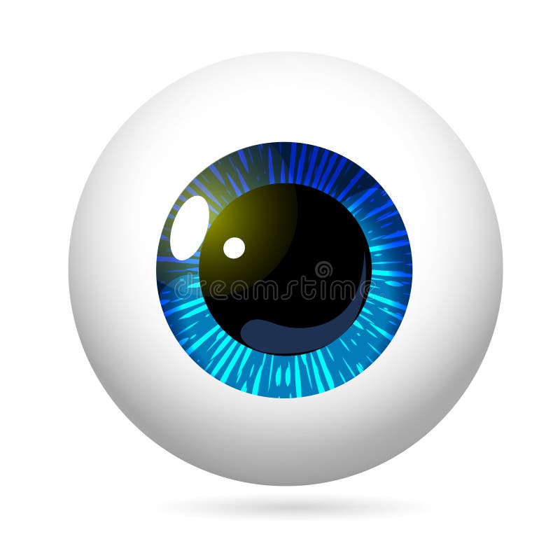 Iris bleu de globe oculaire illustration libre de droits Iris bleu de globe oculaire illustration libre de droits