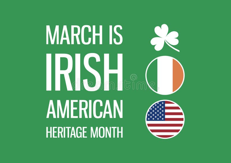Irish-American Heritage Month Vector Stock Vector - Illustration of  isolated, american: 173951384