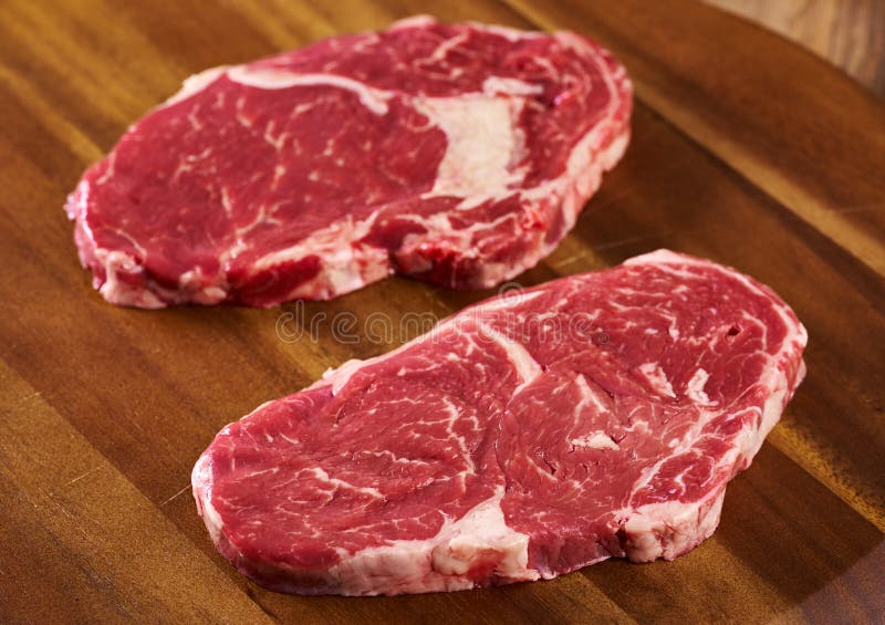 Irish beef steak, raw stock image. Image of board, meal 225409427