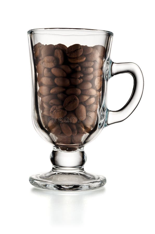 Irish Coffee Cup with Beer Isolated on White Background Stock Image Image of booze, yellow