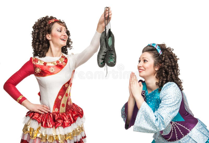Irish Dancers with Soft Shoes for Dancing Stock Photo Image of