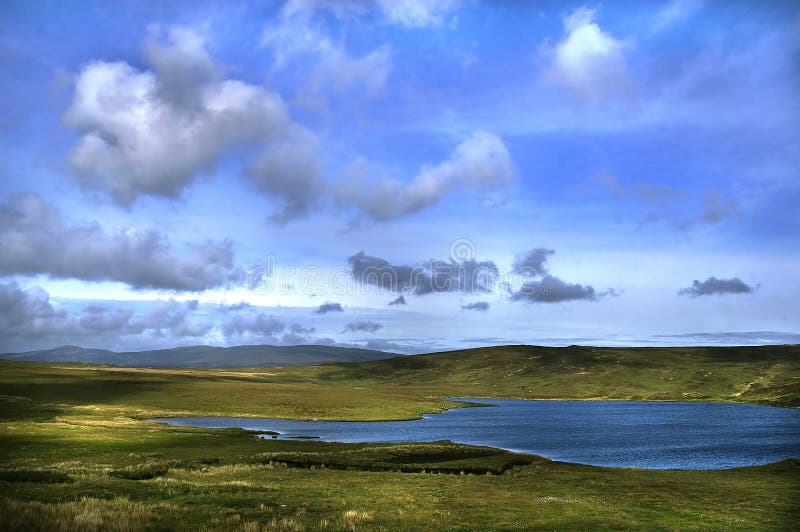 Der himmel, Wasser länder bunt irisch.