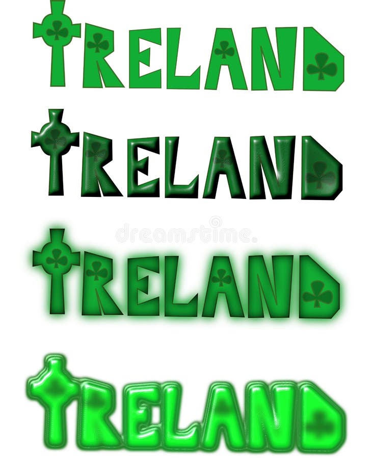 Irland-Textsatz mit keltischem Kreuz lizenzfreie abbildung Irland-Textsatz mit keltischem Kreuz lizenzfreie abbildung