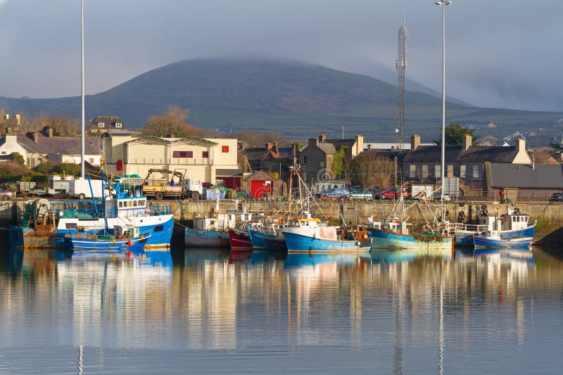 Irlandzka port morski sceneria w Dingle