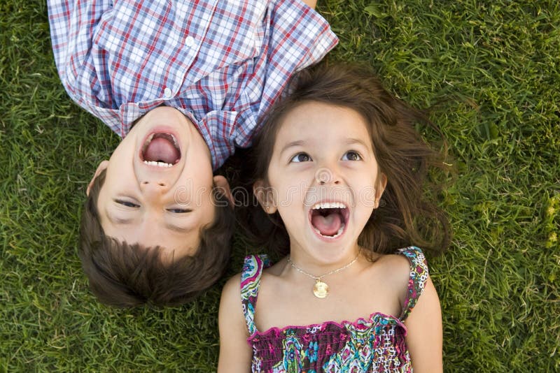 Irmão e irmã foto de stock royalty free