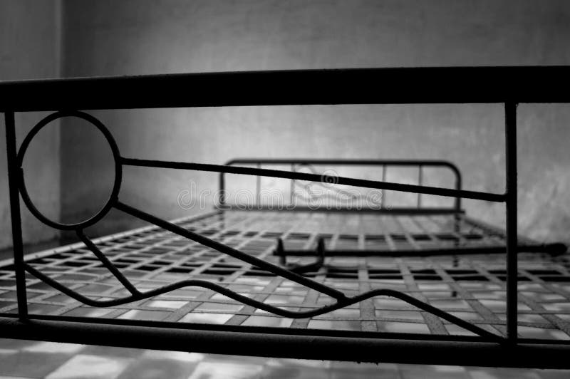 Iron Bed at S21, Phnom Penh Stock Image Image of freedom, genocide