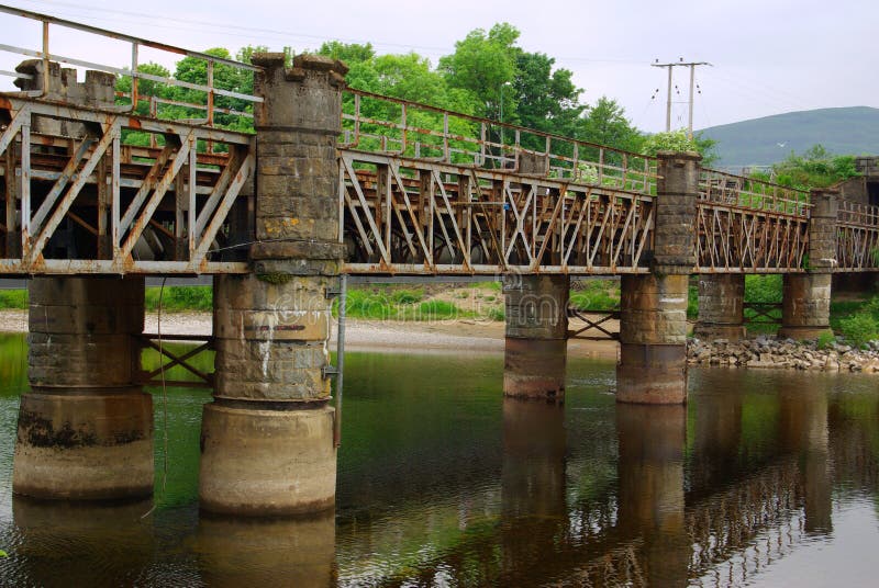 Iron Bridge in Fort William, Scotland Stock Photo Image of bridge