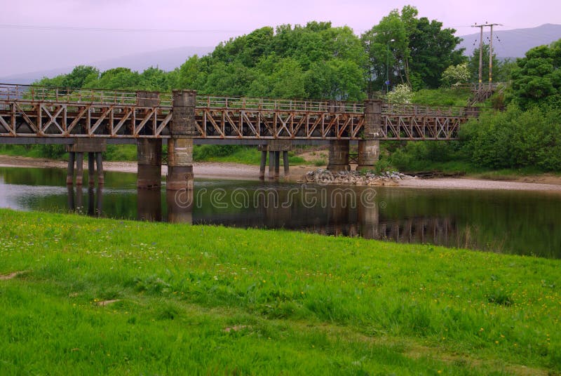 Iron Bridge in Fort William, Scotland Stock Image Image of foot