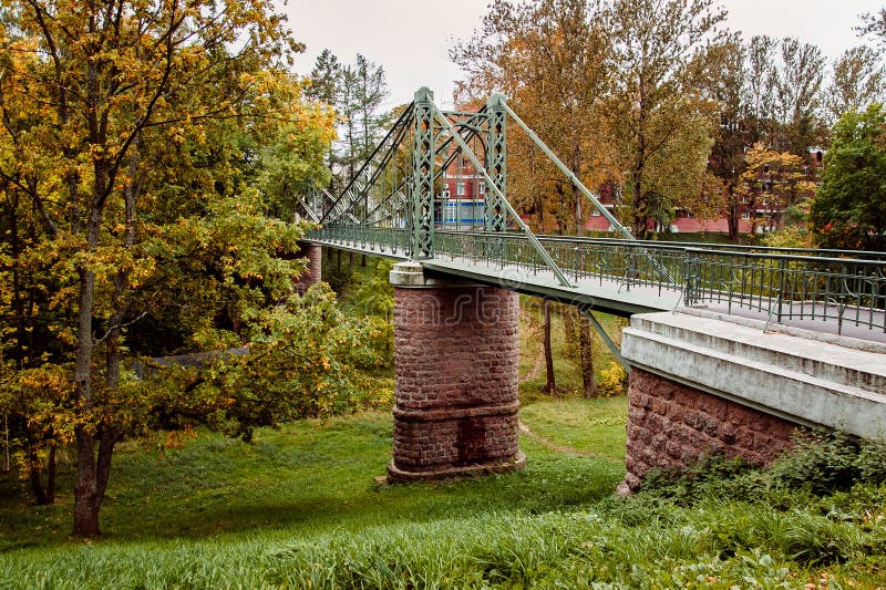 Iron Bridge on the High Tower Stock Image Image of wooden, travel