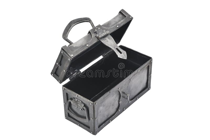 Iron chest stock photo. Image of case, object, open, iron 48238756