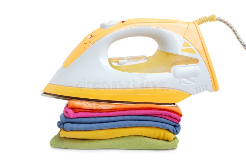 Iron and clothes stock image. Image of electricity, garment 10094725