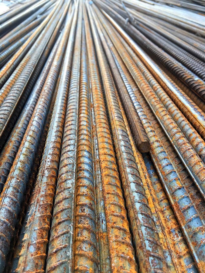 Iron in Construction Zone stock photo. Image of cage 90566838