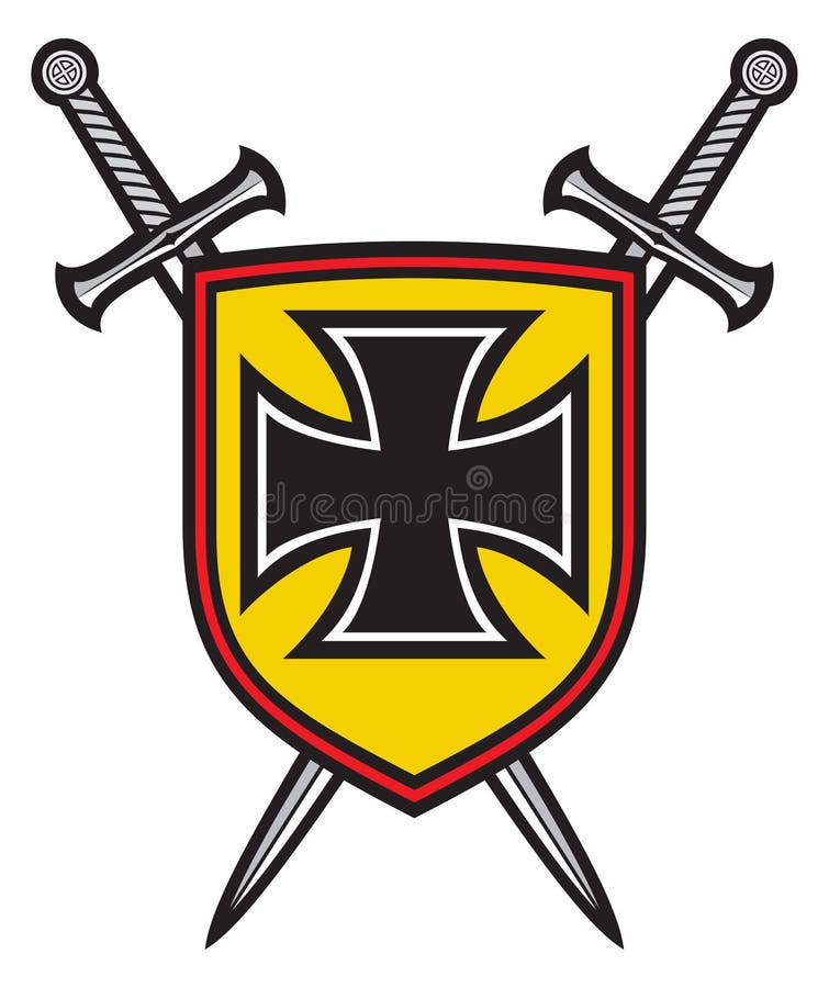 Iron cross stock vector. Illustration of crusade, arms 28943907