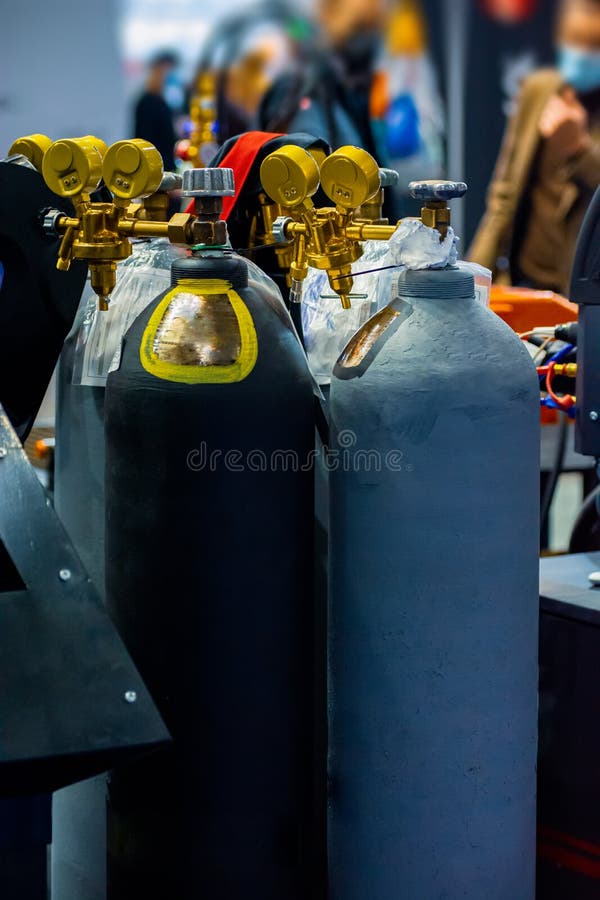 Iron Gas Cylinder for Welding Products Stock Photo Image of industry, danger 236274204