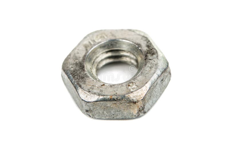 Iron nut macro stock image. Image of manufacture, material 62392961