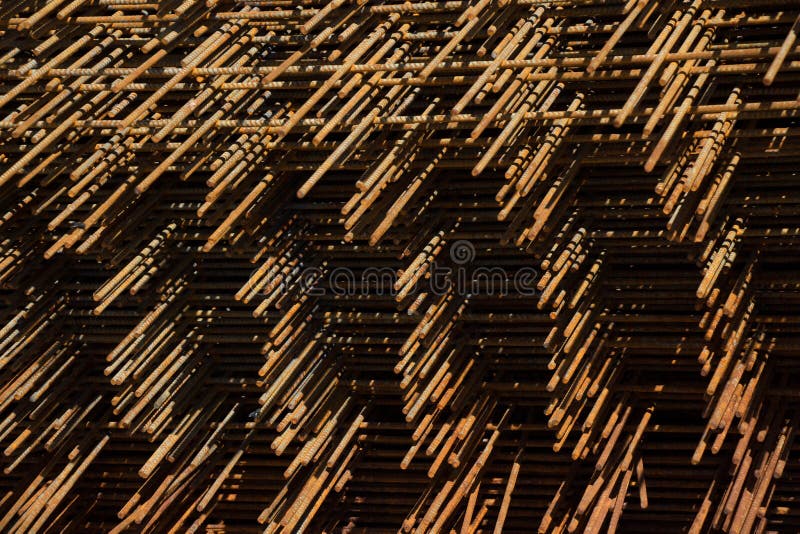 Iron Reinforcement Bars for Construction Stock Image Image of
