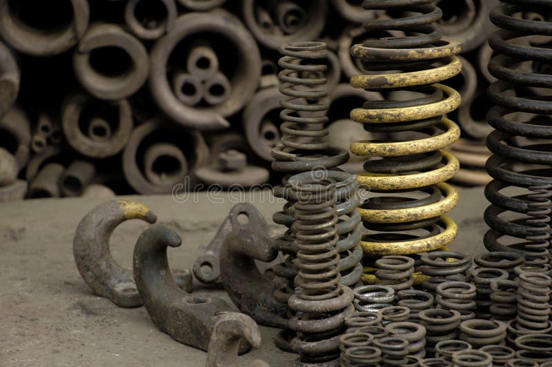 Iron Spring stock photo. Image of rust, solid, yellow 17541186