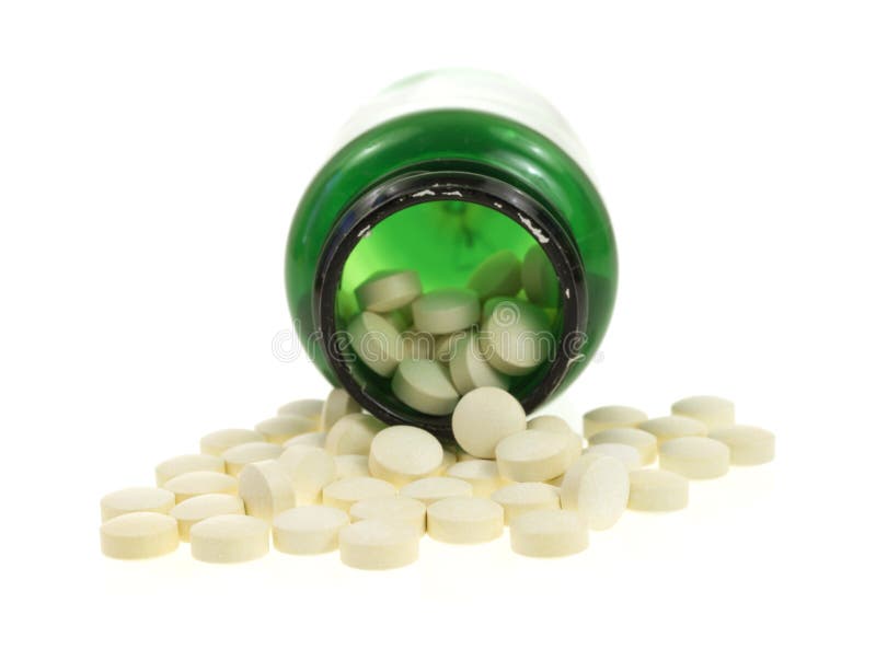 Download Iron Pills In Green Bottle Stock Photo Image Of Yellow 22531158 Yellowimages Mockups