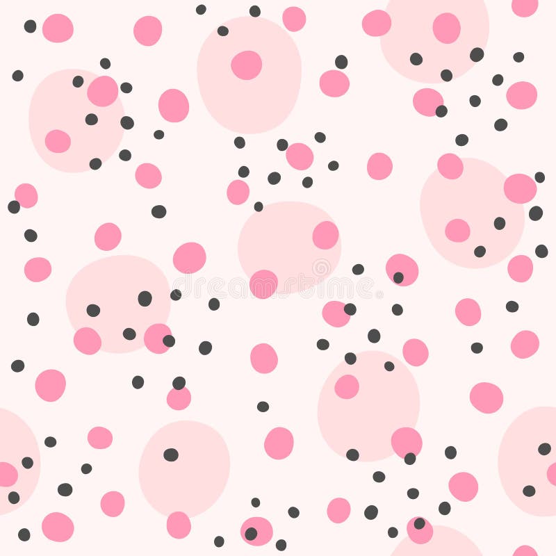 Irregular Polka Dot. Seamless Pattern with Repeating Round Spots ...