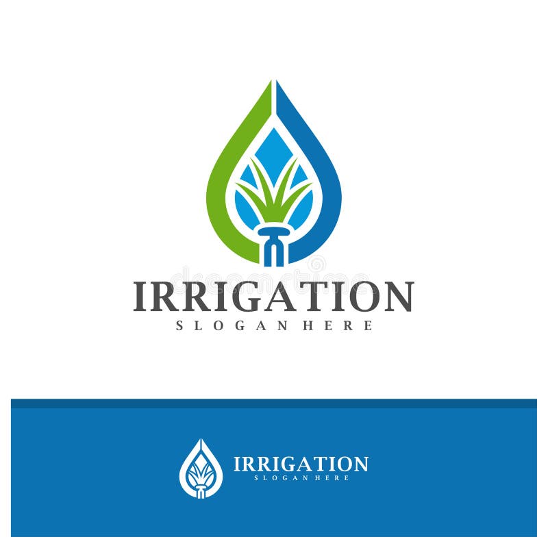 Irrigation Logo Design Vector, Creative Irrigation Logo Concepts
