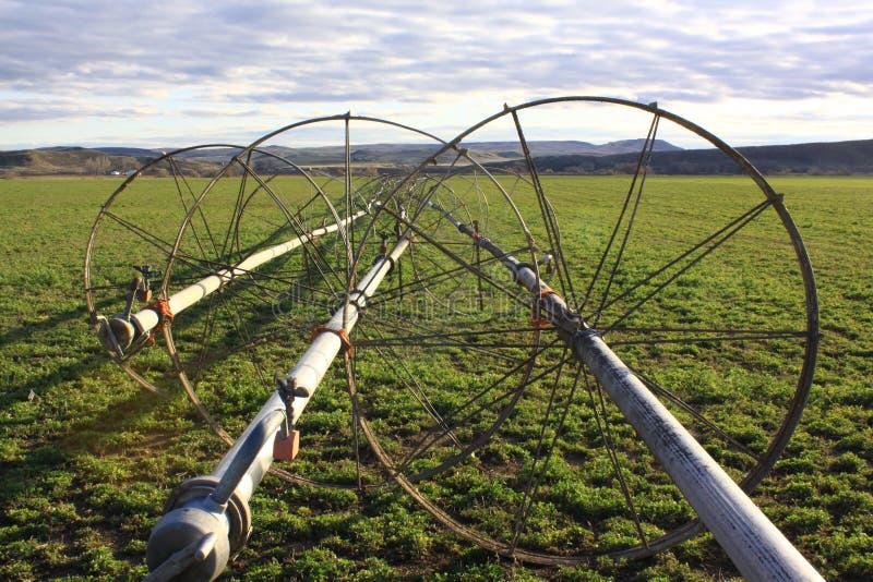 Irrigation pipes stock photo. Image of november, wheels 35167844