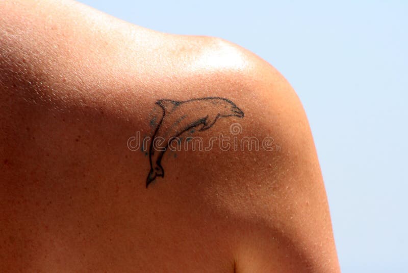 94 Tattoos Of Dolphins Stock Photos, High-Res Pictures, and Images - Getty  Images