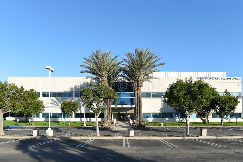 IRVINE, CALIFORNIA - 25 APRIL 2020: the Western State College of Law ...